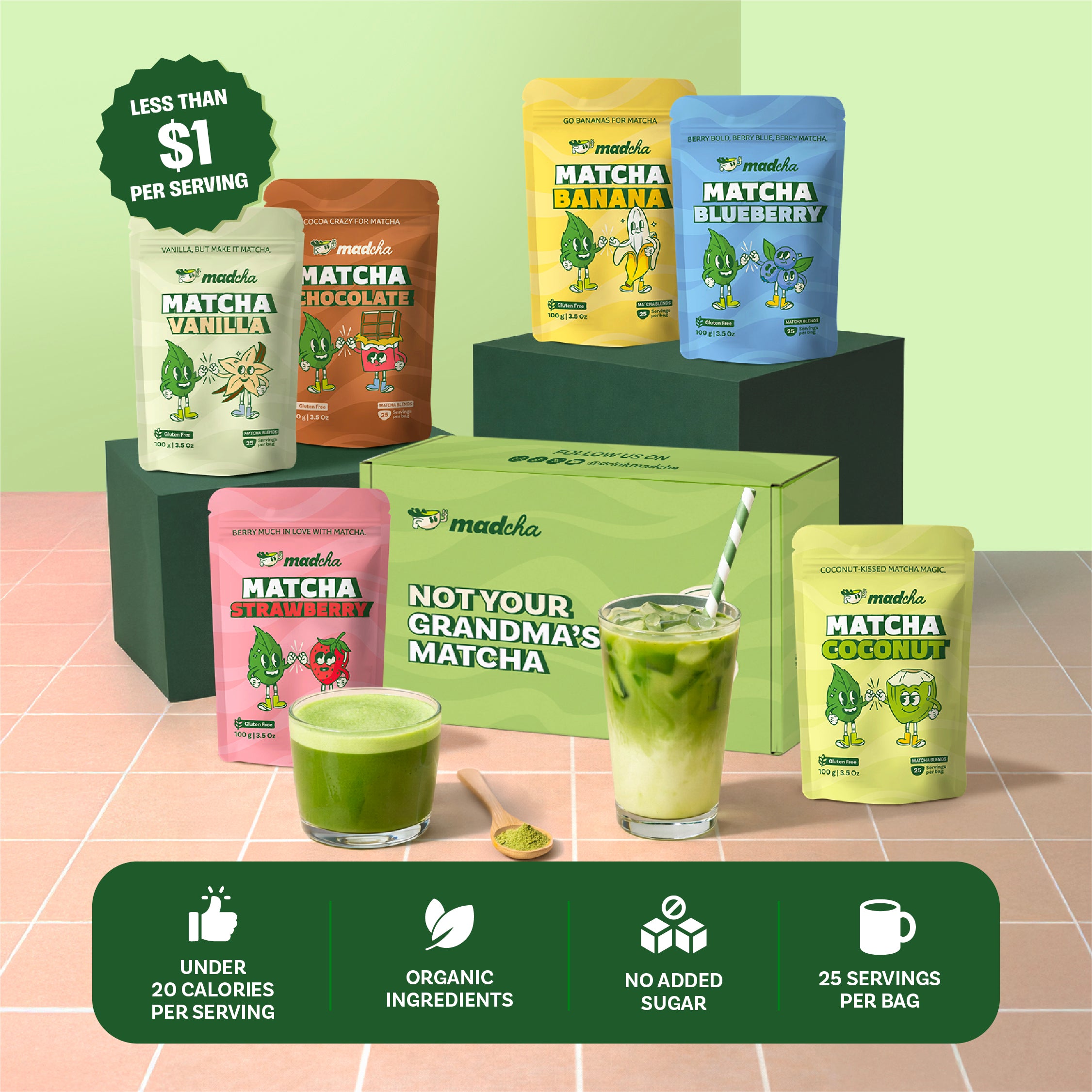 マチャ抹茶 Flavored Matcha Powder – Madcha